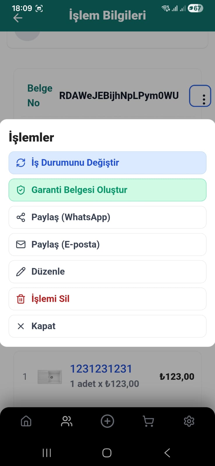 TezgahPro ön kesit görünümü