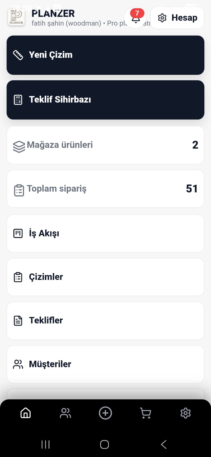 TezgahPro ana çizim ekranı